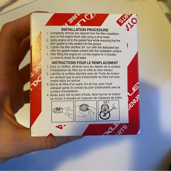 Genuine OEM Toyota Engine Oil Filter 90915-YZZD1 - Picture 3 of 4